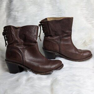 Frye Western Style Carmen Women's Boots -  Brown Color  Size 8 1/2 B